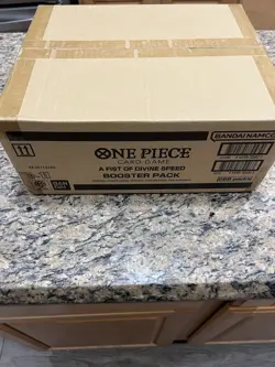 One Piece TCG English OP-11 A Fist Of Divine Speed Booster Box Case SEALED - Image 3