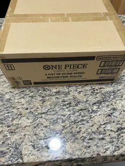 One Piece TCG English OP-11 A Fist Of Divine Speed Booster Box Case SEALED - Image 5