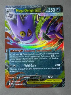 Mega Gengar ex 056/094 Pokemon Double Rare ME02: Phantasmal Flames Card - Image 1