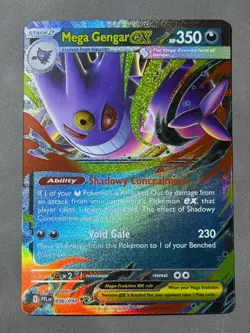 Mega Gengar ex 056/094 Pokemon Double Rare ME02: Phantasmal Flames Card - Image 3