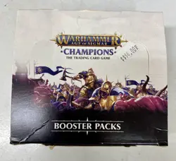 Warhammer Age Sigmar Champions Trading Card Game 22 New Booster Packs Open Box - Image 1