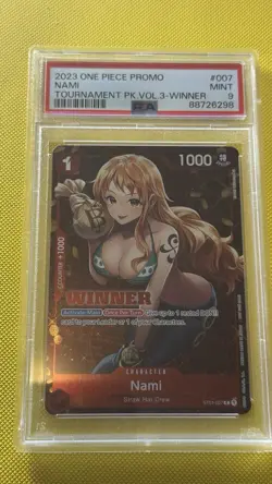 PSA 9 Nami ST01-007 C WINNER Tournament VOL 3 One Piece Card Game ENGLISH - Image 1
