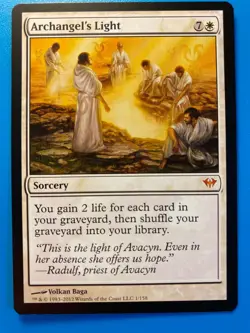 MTG 1x Archangel's Light # 1 Dark Ascension Magic the Gathering Card x1 NM - Image 1