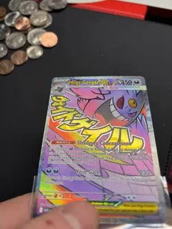 Pokemon TCG Mega Gengar EX Full Art Holo Card 269/217 Psychic 350 HP - Image 3