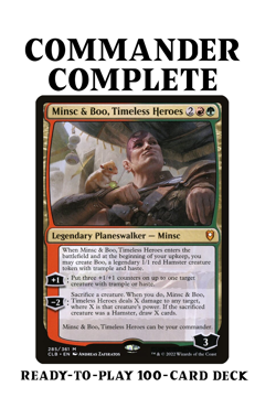Minsc & Boo, Timeless Heroes +1/+1 Counters Magic MTG Custom Commander Deck - Image 1