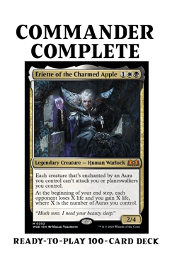 Eriette of the Charmed Apple AURAS LIFE DRAIN Magic MTG Custom Commander Deck - Image 1