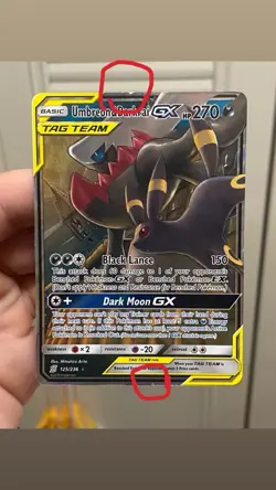 Pokemon TCG Umbreon & Darkrai GX Holo Card 125/236 Sm-Unified Minds Tag Team - Image 1