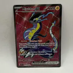 Miraidon ex 227/198 Sv01: Scarlet & Violet Base Set Holo NM Full Art Pokemon - Image 1