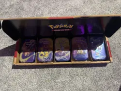 Pokemon TCG: Kanto Power Mini Tin 5-Pack Bundle - SEALED TINS *open ship box* - Image 2