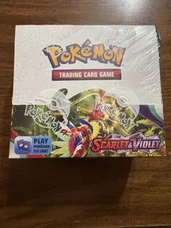 Pokemon TCG Scarlet and Violet Booster Box Base Set Factory Sealed W/tear - Image 1