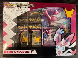 Pokemon TCG 25th Anniversary Celebrations Dark Sylveon V Collection Box Sealed - Image 1