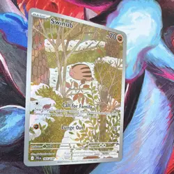 Pokemon Swinub 165/159 Sv09: Journey Together Illustration Rare Holo 70 HP - Image 3