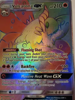 Pokemon Volcarona GX Rainbow Secret - Cosmic Eclipse 252/236 NM - Image 4