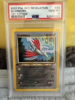 Pokemon Neo Revelation 1st Edition Skarmory #23/64 PSA10 Gem Mint - Image 1