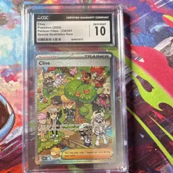 Pokemon Clive SV: Paldean Fates 236/091 Special Illustration Rare Holo CGC 10 - Image 1