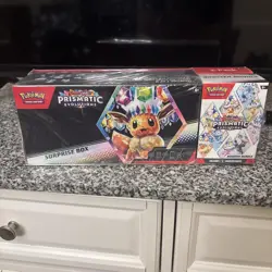 Sam’s Club Pokemon TCG S&V Prismatic Evolutions Surprise Box & Booster Bundle - Image 1