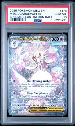 2025 POKEMON MEG SPECIAL ILLUSTRATION RARE #178 MEGA GARDEVOIR EX PSA 10 - Image 1