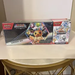 Pokemon Prismatic Evolutions Surprise Box And Booster Bundle Sealed - Image 1