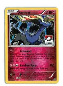 XERNEAS 81/114 REVERSE HOLO PRIZE PACK LEAGUE STAMPED POKEMON TCG LP - Image 1