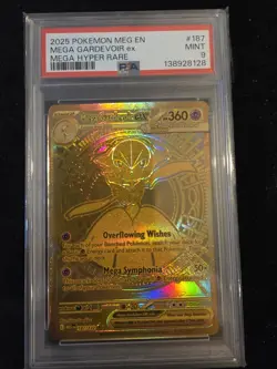 PSA 9 Mega Gardevoir EX #187 Mega Hyper Rare 2025 Pokemon MEG EN - Image 1
