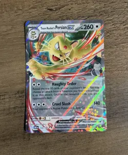 Team Rocket's Persian ex 150/182 Pokemon TCG Destined Rivals NM - Image 1