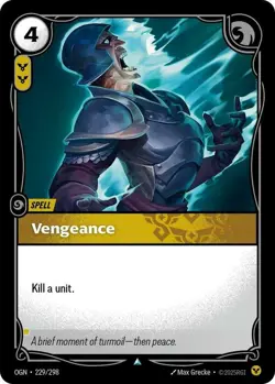 3x Vengeance - 229/298 - Uncommon Light Play Riftbound TCG: Origins Riftbound - Image 1
