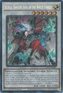 Yugioh! Rciela, Sinister Soul of the White Forest - MP25-EN087 - Prismatic Secre - Image 1