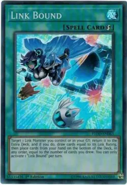 Link Bound - FLOD-EN063 - Super Rare - 1st Edition - Lightly Played - Image 1