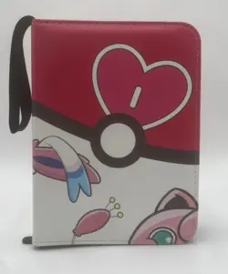 Pokemon TCG Pink White Sylveon Zip Up 55 pages Holds 440 Card Binder TCGAMES - Image 1