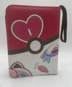 Pokemon TCG Pink White Sylveon Zip Up 55 pages Holds 440 Card Binder TCGAMES - Image 3