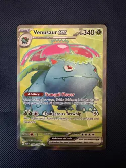 Pokemon Venusaur EX TCG Scarlet & Violet Holo Card 182/165 | NM - Image 2