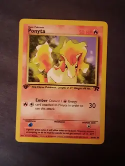 Pokemon Card TCG Ponyta Team Rocket Regular 1st Edition Common - Image 3