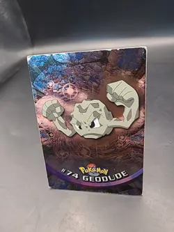 Geodude - 74 - Flame Holo - Series 1 - Topps - Pokemon Card - HP - Image 3