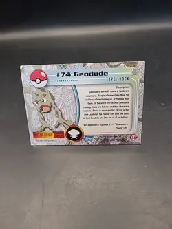 Geodude - 74 - Flame Holo - Series 1 - Topps - Pokemon Card - HP - Image 4