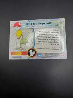 #69 Bellsprout Card Rare Topps TV Animation Edition Nintendo Vintage 1999 - Image 4