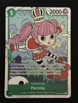 Perona SR Legacy of the Master OP12-034 LP-NM One Piece Card - Image 1