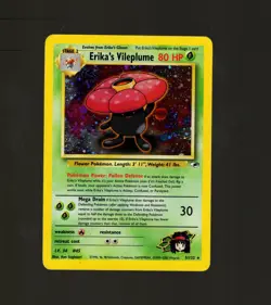 Pokemon TCG Erika's Vileplume 5/132 Gym Heroes Holo Rare NM Condition Card - Image 1
