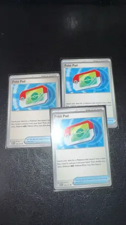 Pokemon Poke Pad Trainer Item Card (3 cards) Ascended Hero - Image 1