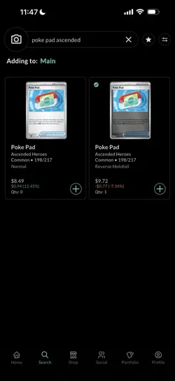 Pokemon Poke Pad Trainer Item Card (3 cards) Ascended Hero - Image 2