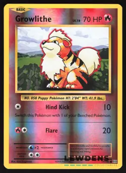 Growlithe - 17/108 - Reverse Holo Common - XY Evolutions - Pokemon Card - Image 1