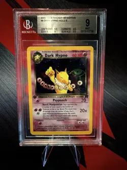 1st edition Pokemon Dark Hypno TCG Holo Rare Card 9/82 - Image 3