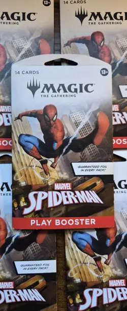 MTG: Marvel's Spider-Man - LOT of 7 Play Booster Packs 98 Cards Total 171280 - Image 3