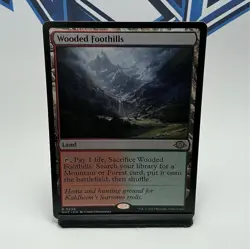 Magic: The Gathering Wooded Foothills Land Modern Horizons 3 Rare - Image 1
