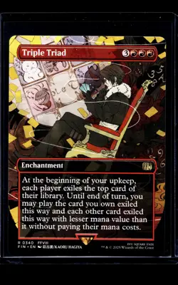 2025 MTG Magic the Gathering FIN Final Fantasy Borderless #340 Triple Triad - Image 1