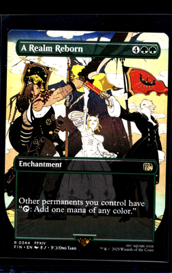 2025 MTG Magic The Gathering FIN Final Fantasy Borderless #344 A Realm Reborn - Image 1