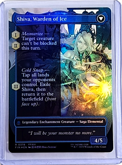 MTG Magic The Gathering FIN Final Fantasy Borderless Foil Jill Shiva's Dominant - Image 2