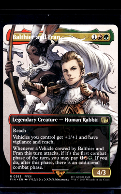 2025 MTG Magic The Gathering FIN Final Fantasy Borderless #393 Balthier and Fran - Image 1