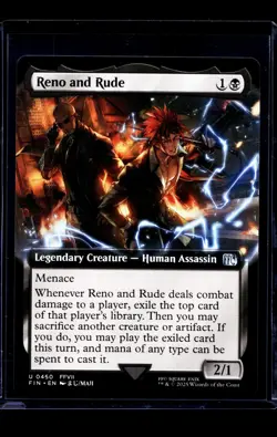 2025 MTG Magic The Gathering FIN Final Fantasy Extended Art #450 Reno and Rude - Image 1