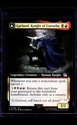 MTG Magic the Gathering FIN Final Fantasy Extended Art Garland Kight of Cornelia - Image 1