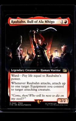 MTG Magic the Gathering Final Fantasy Extended Art 465 Raubahn Bull of Ala Mhigo - Image 1